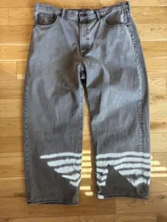 GUブラックデニム バギーパンツ　42インチ