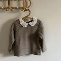 ululu レース襟　カットソー　100cm