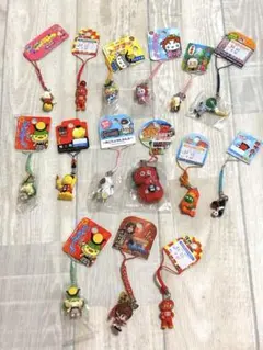 平成レトロ ストラップ キーホルダー まとめ売り イソジン ポッキー 