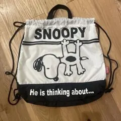 PEANUTS SNOOPY スヌーピー　ナップザック 巾着バッグ 2wayのサムネイル