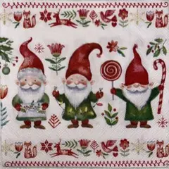 ꕤ︎︎·͜· ︎︎Xmasトテム⑭・4枚セットペーパーナプキン