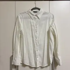ZARA ホワイト 長袖シャツ ブラウス