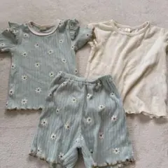 ベビー服　花柄　セットアップ　まとめ売り　90cm 95cm