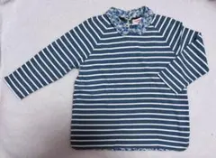 美品⭐︎nusy 襟付きボーダーカットソー Lサイズのサムネイル