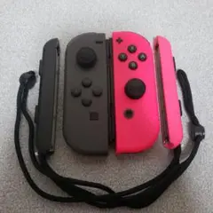 Switch　ジョイコン　左右　ブラック&ピンク
