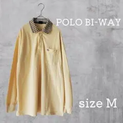 POLO BI-WAY メンズ (M) ポロシャツ 長袖 秋 春