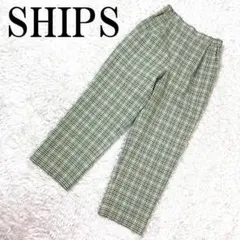 SHIPS シップス カジュアルパンツ グリーンチェック 36 B876のサムネイル