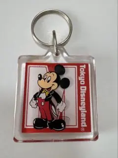 ディズニーランド ミッキーマウス キーホルダー　レトロ
