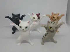 [中古フィギュア][Qualia／クオリア] ネコのペンおき ５体セットのサムネイル