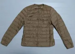 ユニクロウルトラライトダウン／コンパクトジャケット　ベージュ　M