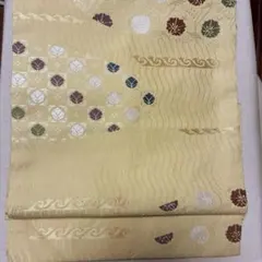 【美品】名古屋帯 華文様 市松模様 赤 朱色 レトロ モダン　帯 美品 名古屋帯 華文様 市松模様 赤 朱色 レトロ モダン 帯 - メルカリ