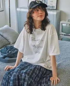 刺繍Tシャツ 白