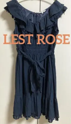 LEST ROSE レストローズ コットンワンピ　ネイビー