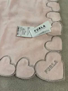 【何度もお値下げ】★新品未使用★FURLA ハート型タオルハンカチ ピンク♡