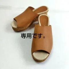ranranran様専用　LE CRABE ROUGE サンダル コルクソールのサムネイル