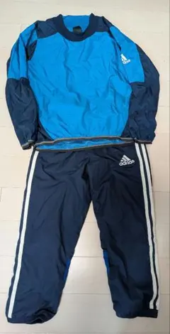 adidas ピステ上下 青/紺　上130cm下120cm
