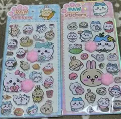 肉球シール 2枚 立体シール