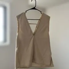 LEPSIM レプシィム リネン混フリンジベスト