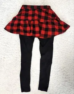 トリドリー　赤と黒のチェック スカッツ 130