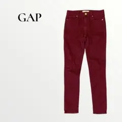 ギャップ gap ジーンズ スキニーデニム ボルドー 無地 【S】 シンプル 秋