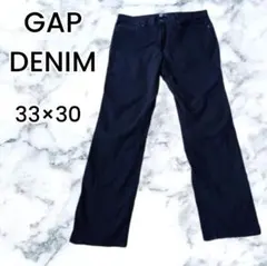 【GAP DENIM】ブラック デニムパンツ ジーンズ 大きいサイズ 33×30