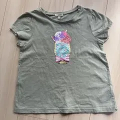 anyfam kids130 スパンコールtシャツ