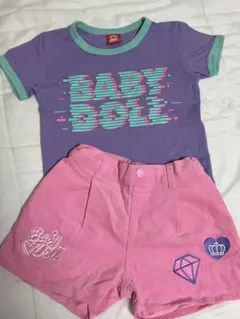 BABYDOLL Tシャツ ショートパンツ セット 110cm