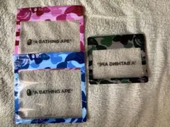 【A BATHING APE クリアケース パケ 3種セット】