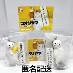 コオリヤマ　ミニ フィギュア　キーチェーン　セット　猫　ネコ　マンガ