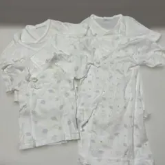 新生児　短肌着3枚、長肌着2枚セット