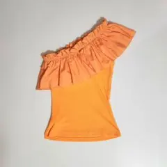 SHEIN ワンショルダー フリルトップス XS きれいめ アシンメトリー