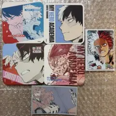 原画展　ヒロアカ　轟焦凍　荼毘　6点セット　アートコースター　ステッカー