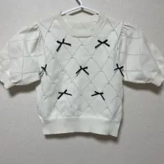 GRLトップス 半袖 2点セット ニット ブラウス