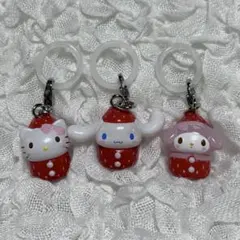 サンリオ いちごめじるしアクセサリー キティ シナモン マイメロ 3個セット