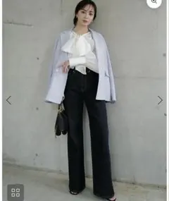 アニュアンス　Wide leg denim インディゴ
