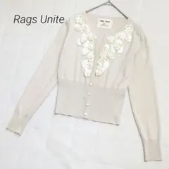 Rags Unite ラグズユナイトフラワー刺繍 カーディガン 長袖 スキッパーのサムネイル
