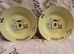 サンリオ ポムポムプリン プレート 2枚セット 平成レトロ 希少 レア 非売品 サンリオ ポムポムプリン プレート 2枚セット 平成レトロ 希少 レア