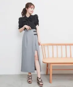 ラップlady スリットスカート