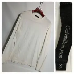 CalvinKleinJeansカンバンクラインストレッチ長袖TシャツXLロンT