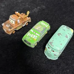 ★廃盤 カーズ トミカ フィルモア メーター チックヒックス 3種セットのサムネイル