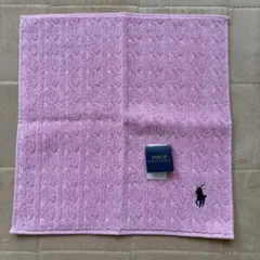 POLO Ralph Lauren ピンク タオルハンカチ