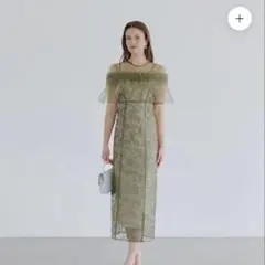 3WAYフラワーチュールアシンメトリーIラインワンピースドレス結婚式パーティー