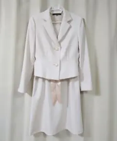 入学式 卒業式 セレモニースーツ 9号 ワンピース アイボリー