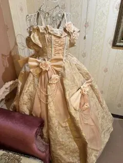 撮影用　ゴスロリ・ロリータドレス クリーム色 5月下旬発送