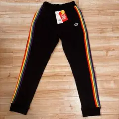 新品タグBABYDOLL ジャージ パンツ 150 レインボーライン ブラック