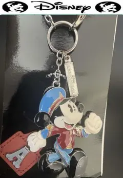 未使用　TDR 限定品 【 R 】タグ付ホテルマンミッキーキーチェーン