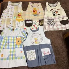 保育士　エプロン くまのプーさん 5点セット
