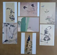 【７枚セット】日本画 ポストカード(鳥)