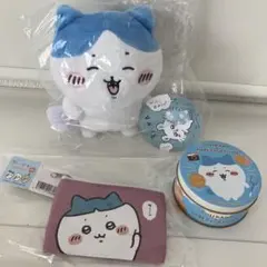ちいかわ ハチワレ採取ぬいぐるみ・ポーチ・缶セット