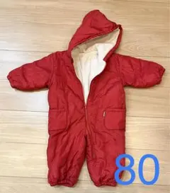 80　スノーウエア　雪遊び　ツナギ　ジャンバー　アウター　ジャンプスーツ　ウェア